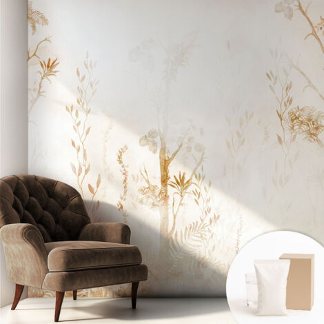 Carta Da Parati Con Design Moderno - Per Rinnovamento Rapido - Non-Woven - Per Interni Moderni eleganza botanica 250x250 cm