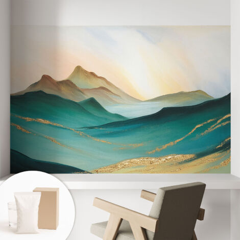 Carta Da Parati - Murale Alla Moda Decorazione - Camera Da Letto - Con Colla Gratuita Paesaggio tranquillo 104x70 cm (1/5)