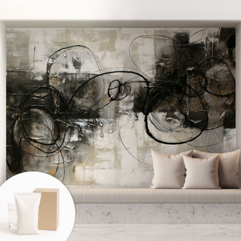 Carta Da Parati - Murale Alla Moda Decorazione - Camera Da Letto - Con Colla Gratuita Vortice astratto 208x146 cm (1/5)