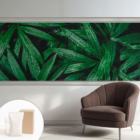 Carta Da Parati In Vlies Decorativa Per Pareti - Con Motivi Moderni - Con Colori Intensi - Per Ufficio vegetazione naturale 250x104 cm (1/5)