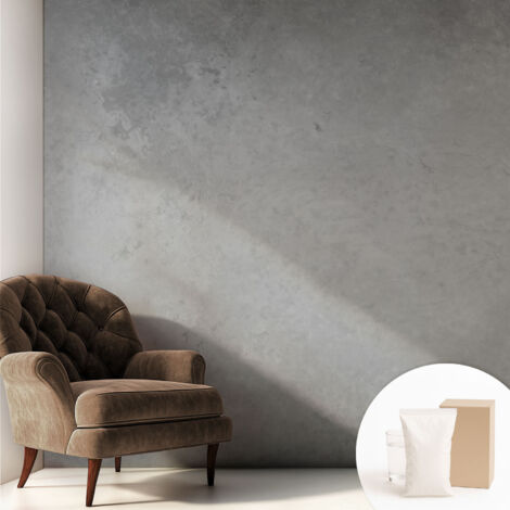 Carta Da Parati - Non Tessuto - Con Colla Inclusa - Per Interni - Ecologica - Con Ingresso - Soggiorno Grigio elegante 250x250 cm (1/5)