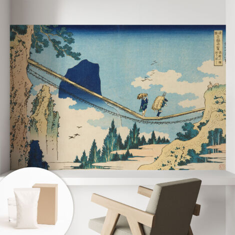 Carta Da Parati In Vlies Decorativa Per Pareti - Con Motivi Moderni - Con Colori Intensi - Per Ufficio Ponte di montagna 104x70 cm (1/5)