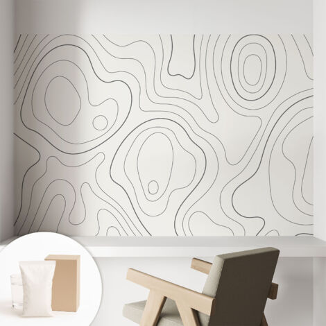 Carta Da Parati - Murale Alla Moda Decorazione - Camera Da Letto - Con Colla Gratuita Condotte fluidiche 104x70 cm (1/5)