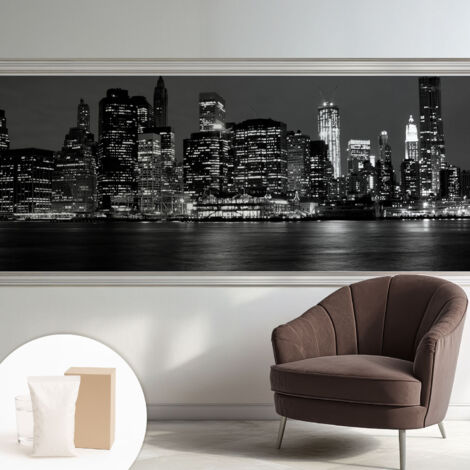 Carta Da Parati - Murale Alla Moda Decorazione - Camera Da Letto - Con Colla Gratuita metropoli notturna 250x104 cm (1/5)