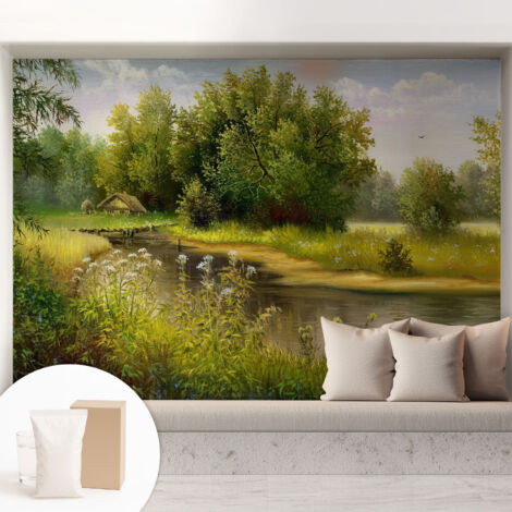Carta Da Parati Con Design Moderno - Per Rinnovamento Rapido - Non-Woven - Per Interni Moderni paesaggio rurale 208x146 cm (1/5)