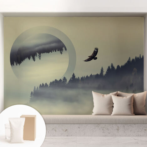 Carta Da Parati - Murale Alla Moda Decorazione - Camera Da Letto - Con Colla Gratuita Paesaggio forestale 208x146 cm (1/5)