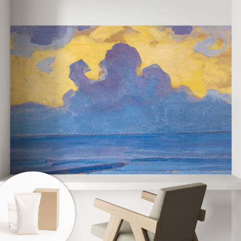Carta Da Parati - Mural - Con Sala Da Pranzo - Camera Da Letto - Cameretta - Con Colla Gratuita Paesaggio nuvoloso 104x70 cm (1/5)