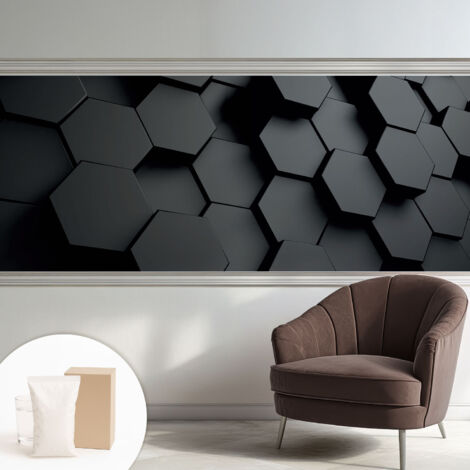 Carta Da Parati Non Tessuto - Decorazione Da Muro - Traspirante - Con Motivo - Per Camera Da Letto Cucina esagoni 3D 250x104 cm (1/5)