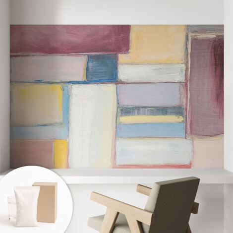 Carta Da Parati con design moderno - con motivi moderni - Fotomurali in TNT Soggiorno Camera De Letto Sala Ufficio Forme geometriche 104x70 cm