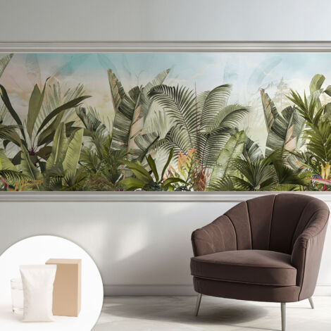Carta Da Parati - Murale Alla Moda Decorazione - Camera Da Letto - Con Colla Gratuita Paradiso tropicale 250x104 cm (1/5)