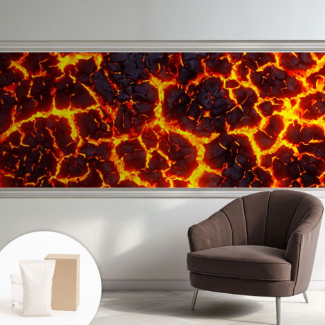 Carta Da Parati Facile Da Installare - Vlies Per Arredamento Interno - Per Pareti - Stile Moderno - Con Colla Gratuita Magma forte 250x104 cm (1/5)