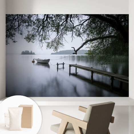 Carta Da Parati - Murale Alla Moda Decorazione - Camera Da Letto - Con Colla Gratuita Un lago tranquillo 104x70 cm (1/5)