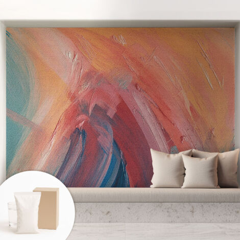 Carta Da Parati - Murale Alla Moda Decorazione - Camera Da Letto - Con Colla Gratuita Esplosioni colorate 208x146 cm (1/5)