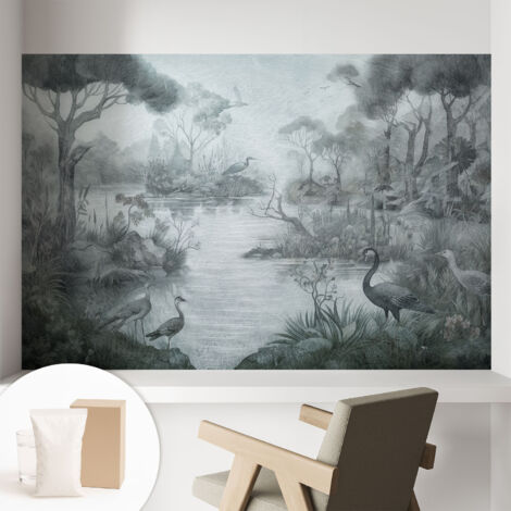 Carta Da Parati - Non Tessuto - Con Colla Inclusa - Per Interni - Ecologica - Con Ingresso - Soggiorno Paesaggio naturale 104x70 cm (1/5)
