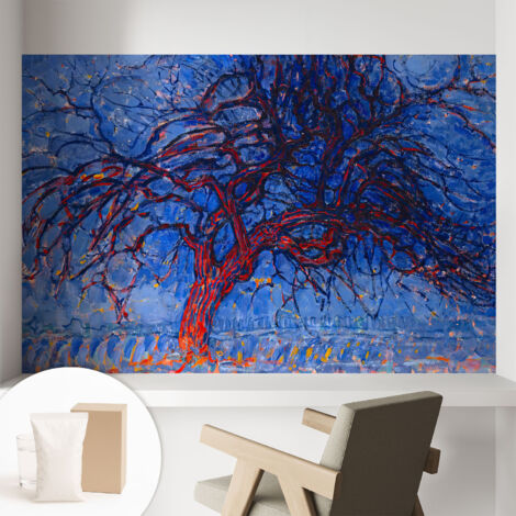 Carta Da Parati Non Tessuto - Decorazione Da Muro - Traspirante - Con Motivo - Per Camera Da Letto Cucina Albero della Fiamma 104x70 cm (1/5)