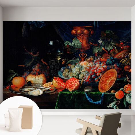 Carta Da Parati - Murale Alla Moda Decorazione - Camera Da Letto - Con Colla Gratuita Abbondanza di frutta 152x104 cm (1/5)