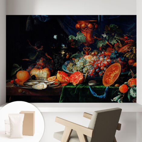 Carta Da Parati - Murale Alla Moda Decorazione - Camera Da Letto - Con Colla Gratuita Abbondanza di frutta 104x70 cm (1/5)