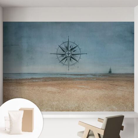 Carta Da Parati - Murale Alla Moda Decorazione - Camera Da Letto - Con Colla Gratuita Avventure nautiche 152x104 cm (1/5)