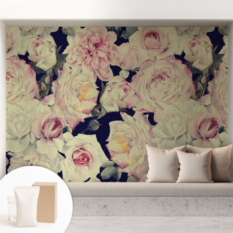 Carta Da Parati - Murale Alla Moda Decorazione - Camera Da Letto - Con Colla Gratuita Bouquet di fiori 208x146 cm (1/5)
