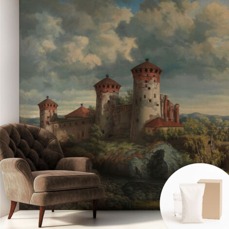 Carta Da Parati Con Design Moderno - Per Rinnovamento Rapido - Non-Woven - Per Interni Moderni Paesaggio romantico 250x250 cm (1/5)