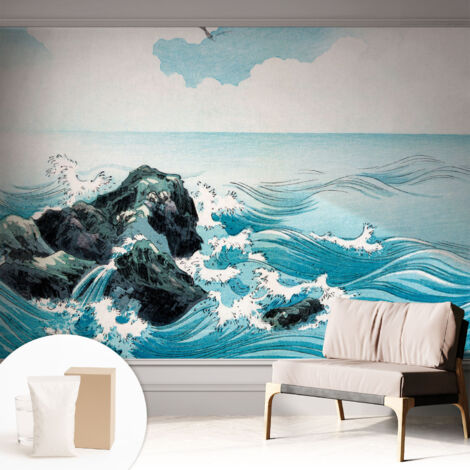 Carta Da Parati con design moderno - con motivi moderni - Fotomurali in TNT Soggiorno Camera De Letto Sala Ufficio Scena marina 312x219 cm (1/5)