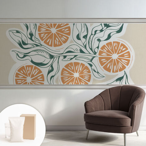 Carta Da Parati - Murale Alla Moda Decorazione - Camera Da Letto - Con Colla Gratuita Motivi di frutta 250x104 cm (1/5)