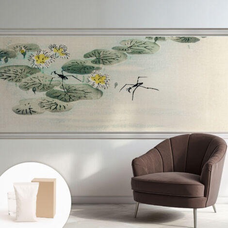 Carta Da Parati Facile Da Installare - Vlies Per Arredamento Interno - Per Pareti - Stile Moderno - Con Colla Gratuita Acqua calma 250x104 cm