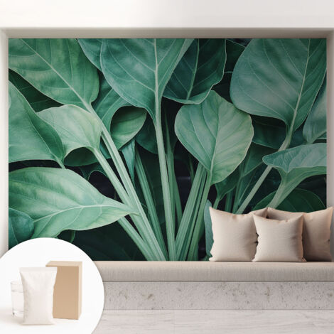 Carta Da Parati Non Tessuto - Decorazione Da Muro - Traspirante - Con Motivo - Per Camera Da Letto Cucina Natura verde 208x146 cm (1/5)