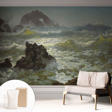 Carta Da Parati - Murale Alla Moda Decorazione - Camera Da Letto - Con Colla Gratuita Mare in tempesta 312x219 cm (1/5)