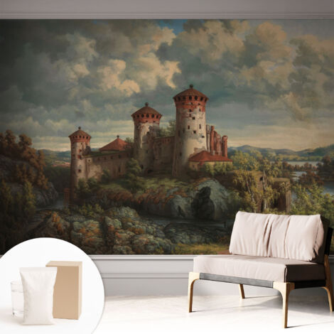 Carta Da Parati Con Design Moderno - Per Rinnovamento Rapido - Non-Woven - Per Interni Moderni Paesaggio romantico 312x219 cm (1/5)