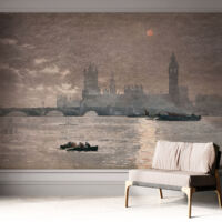 Carta da parati adesiva - lavabile - decorazione murale - per cucina - pellicola decorativa Panorama notturno 312x219 cm