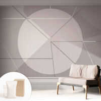 Carta Da Parati Non Tessuto - Decorazione Da Muro - Traspirante - Con Motivo - Per Camera Da Letto Cucina Geometria astratta 312x219 cm