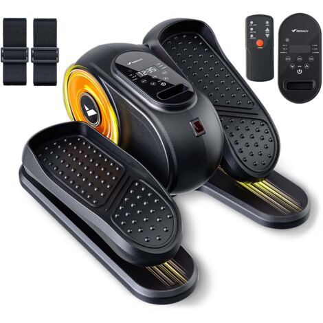 MERACH Mini Ellipsentrainer & Pedaltrainer, Untertisch Crosstrainer mit 12 Stufen, Fernbedienung, LED-Display