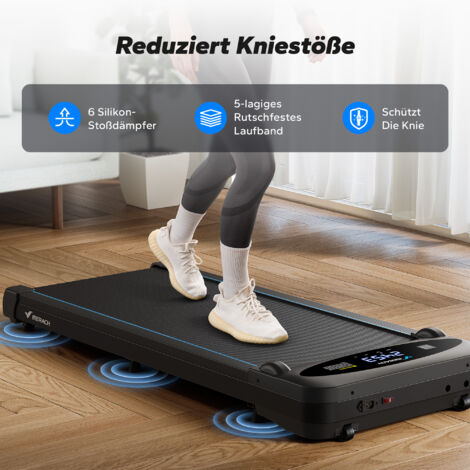FFitness Elektrisches Laufband, Faltbar, 10 Km/h, Geräuscharm, 1,25