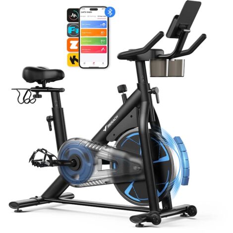 MERACH Heimtrainer Fahhrad für Zuhause, leises Fitnessbike mit LCD-Display, Magnetischer Widerstand, 8 Widerstandsstufen, bis 150 KG belastbar