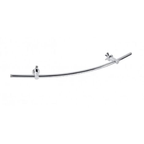 Porte-serviettes réglable RAWELL en laiton chromé pour radiateur 60x4x9,5 cm (1/3)