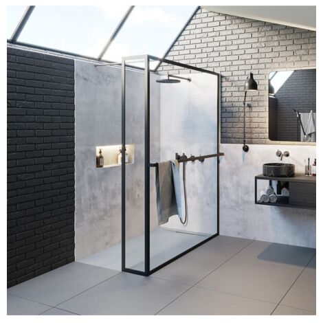 Paroi de douche italienne LUCID 402 RIHO 90x30x200 cm (1/3)