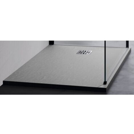 Receveur de douche recoupable NOVELLINI NOVOMATT gris 100x100 cm (1/4)