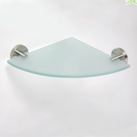 Etagère, tablette d'angle en verre NEO 24x24x5,5cm (1/3)