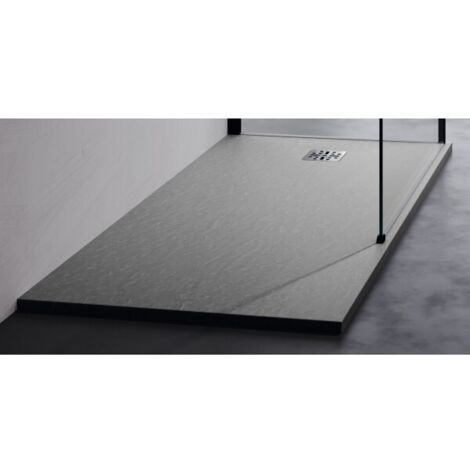 Receveur de douche recoupable NOVELLINI NOVOMATT gris 90x70 cm (1/5)