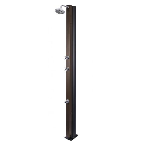 Douche de piscine solaire 30L avec rince pieds-4c2b11-Marron-15 --
