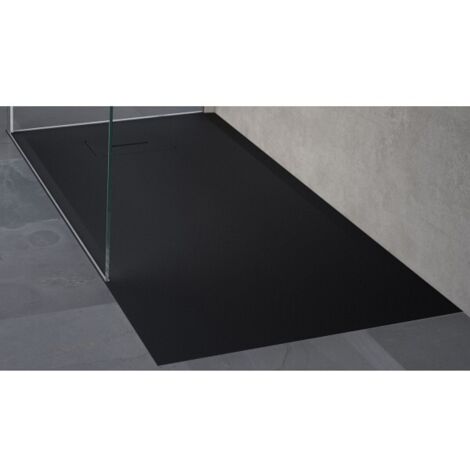 Receveur de douche recoupable NOVELLINI NOVOSOLID noir 140x90 cm (1/5)