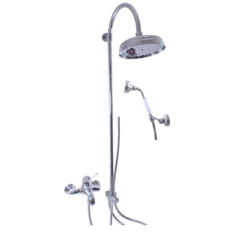 Colonne de douche LABE laiton chromé avec douchette H.102 cm (1/5)