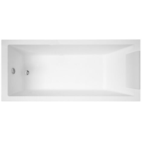 Novellini – Baignoire acrylique rectangulaire 180x80 cm – Installation à poser – Fond plat antidérapant – 235 litres – Pour salle de bain moderne (1/4)