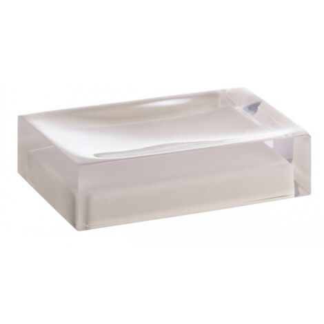 Porte-savon à poser VISTA en résine 11 x7 x3 cm-Beige-Beige-7 -- (1/2)