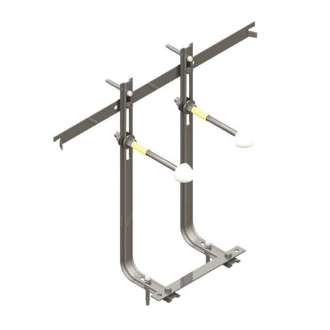 Base de support de sol et de mur à encastrer pour bidet suspendu (1/3)
