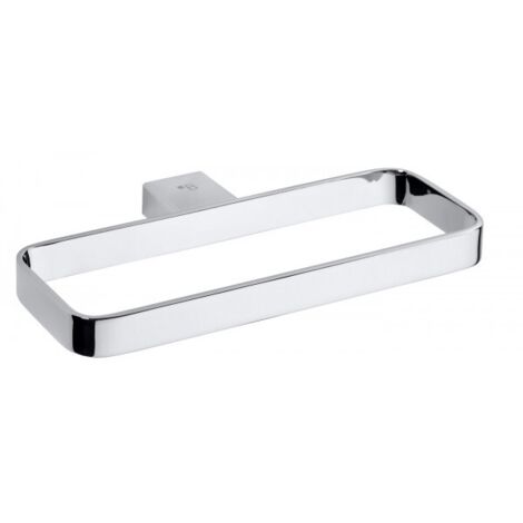 Anneau de serviette rectangulaire VIA en chrome 22 x2x 11 cm (1/4)
