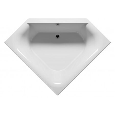 Baignoire d'angle acrylique RIHO AUSTIN 145x145cm-Blanc-Blanc-145 --