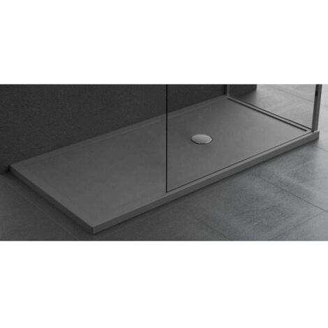 Receveur de douche plat NOVELLINI OLYMPIC PLUS gris 140x90 cm H 4,5cm (1/5)