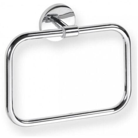 Anneau porte-serviette rectangulaire ALFA en zinc 21,2 x17 x5,5 cm (1/2)